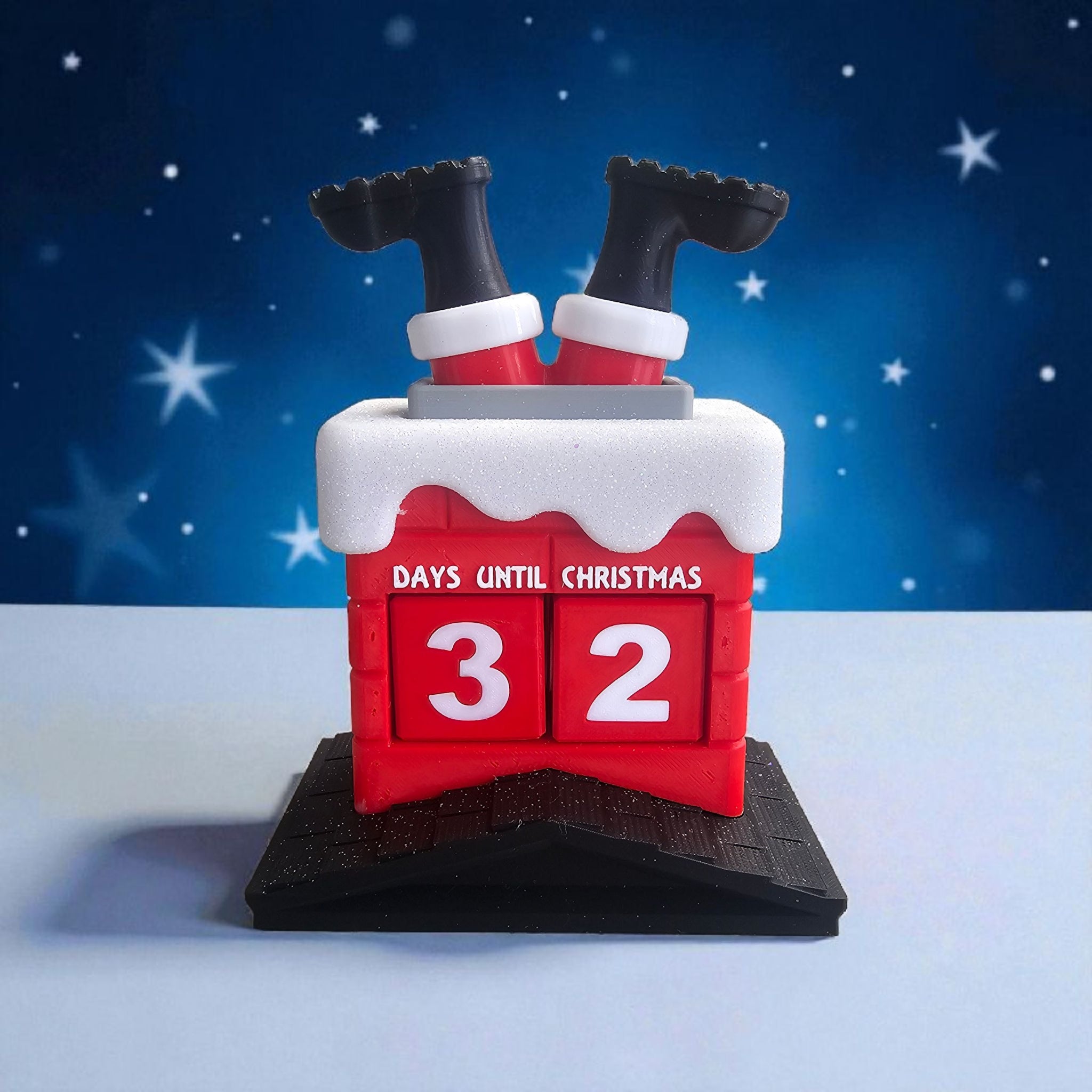 Santa Stuck Countdown Calendar