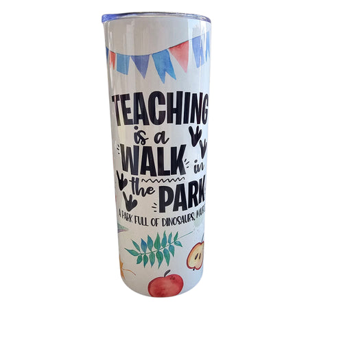 20oz Walk in the Park Teacher Tumbler