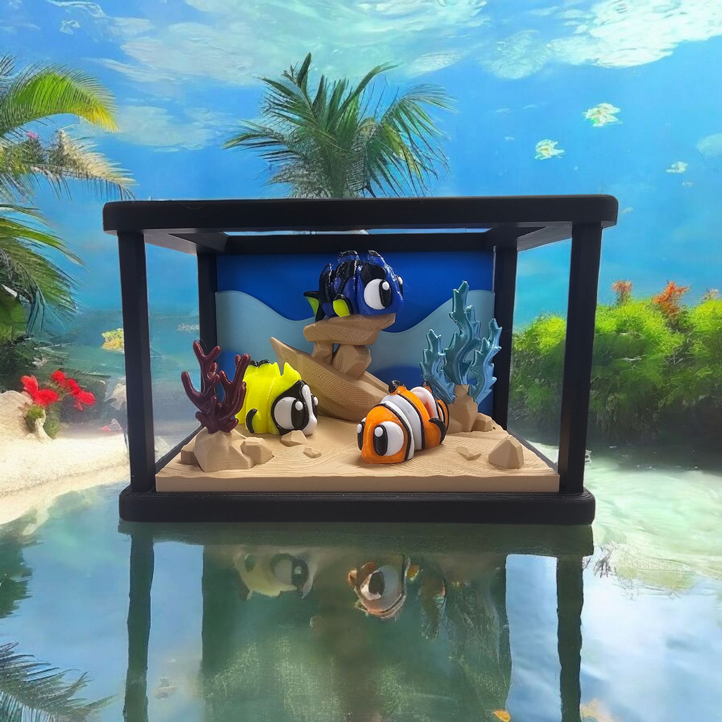 3D Printed Fish Tank Diorama
