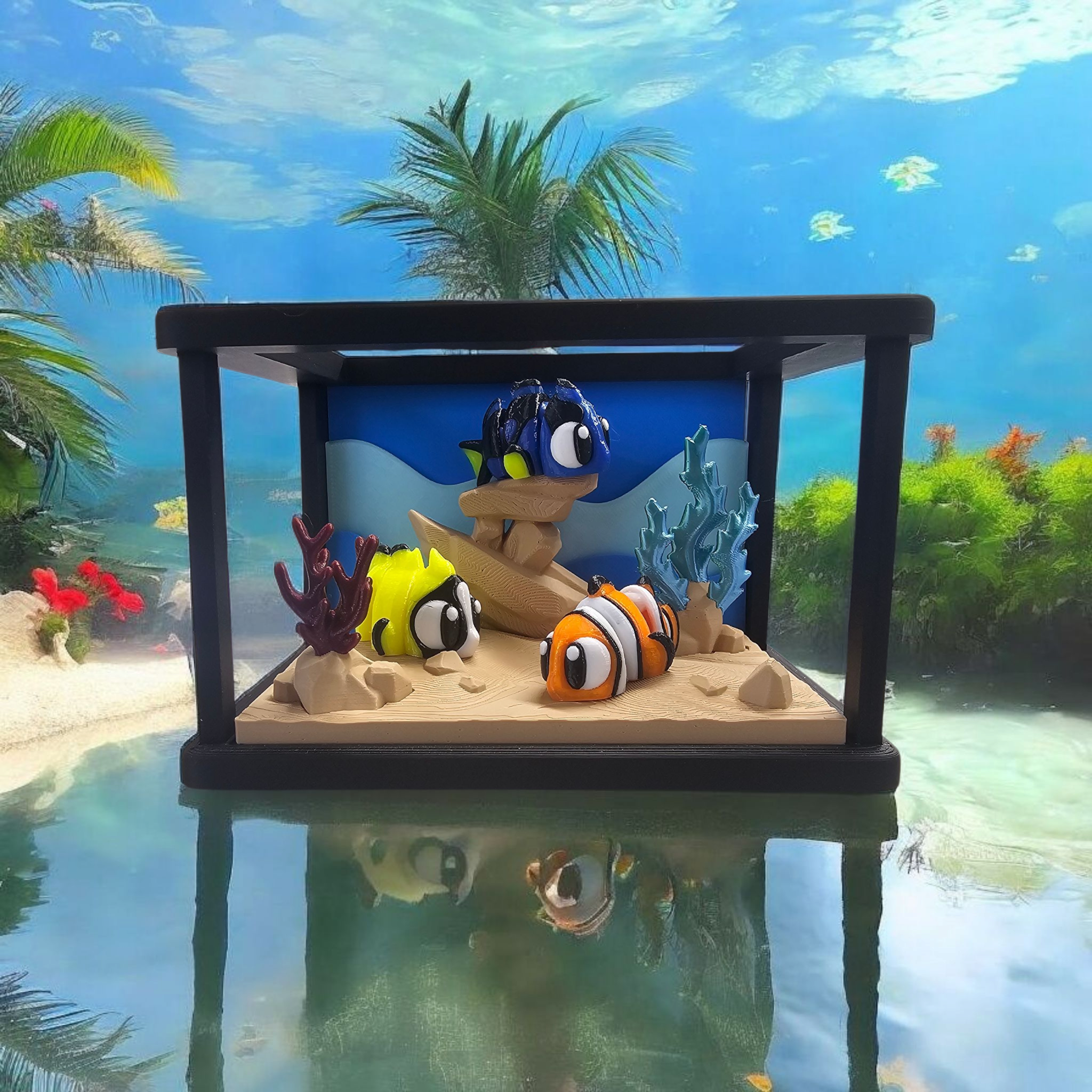 3D Printed Fish Tank Diorama