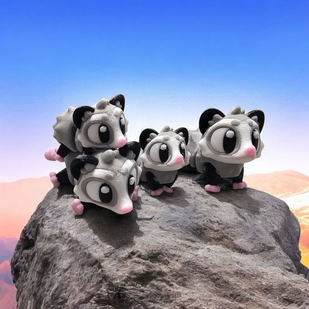3D Printed Opossum Figurines
