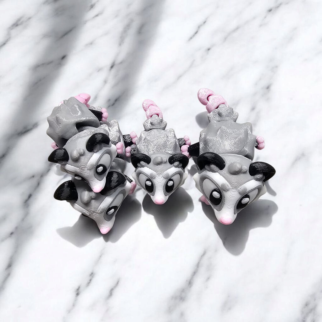 3D Printed Opossum Figurines