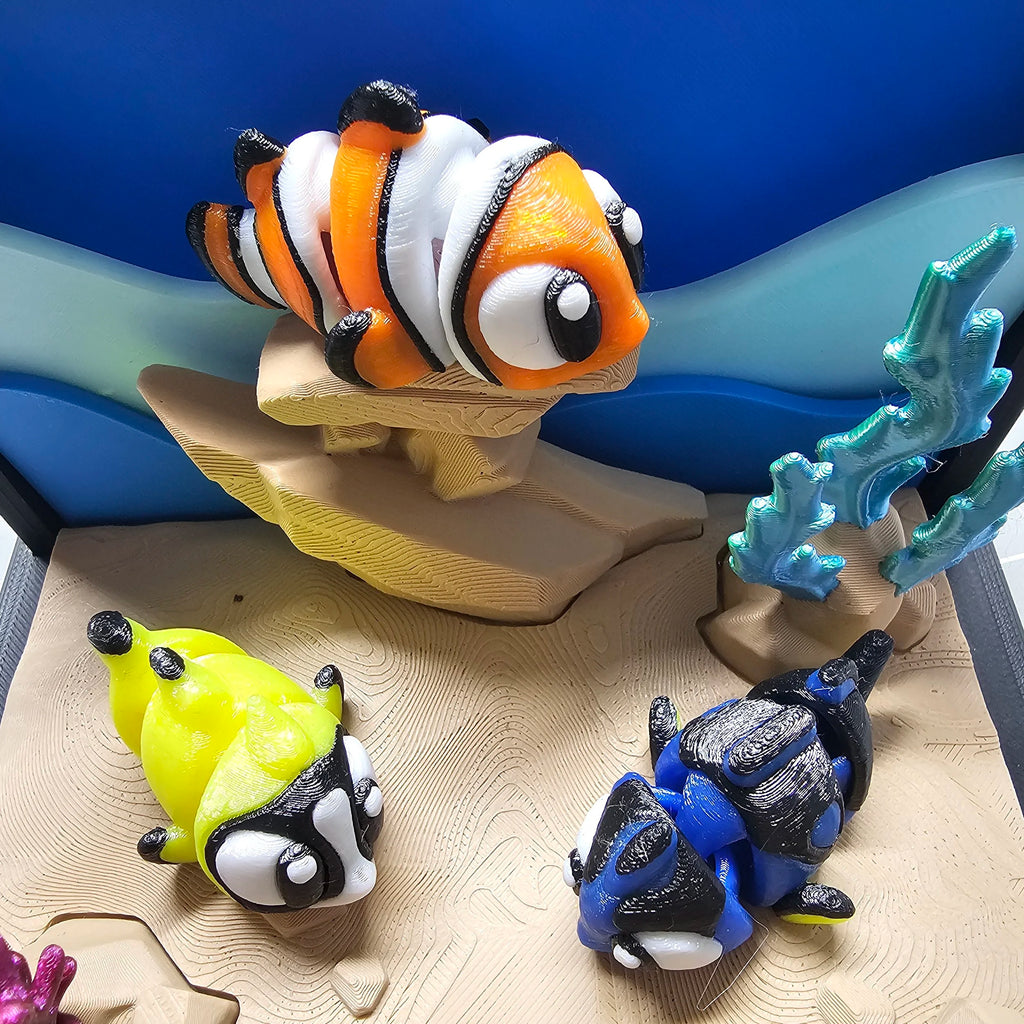 3D Printed Fish Tank Diorama