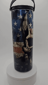 20 oz Patriotic Skull Tumbler