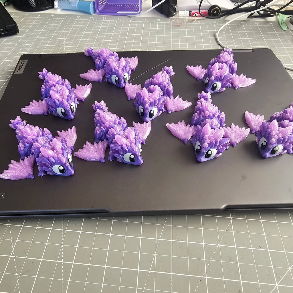 Crystal-Themed Dragon & Egg Set