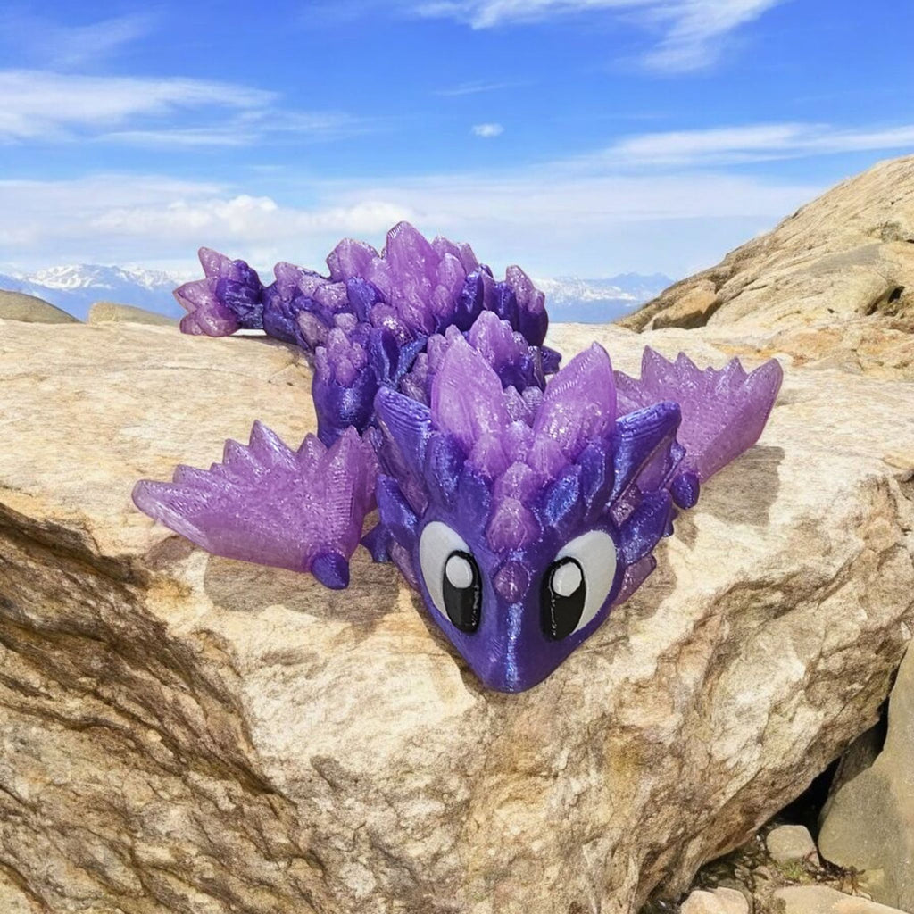 Crystal-Themed Dragon & Egg Set