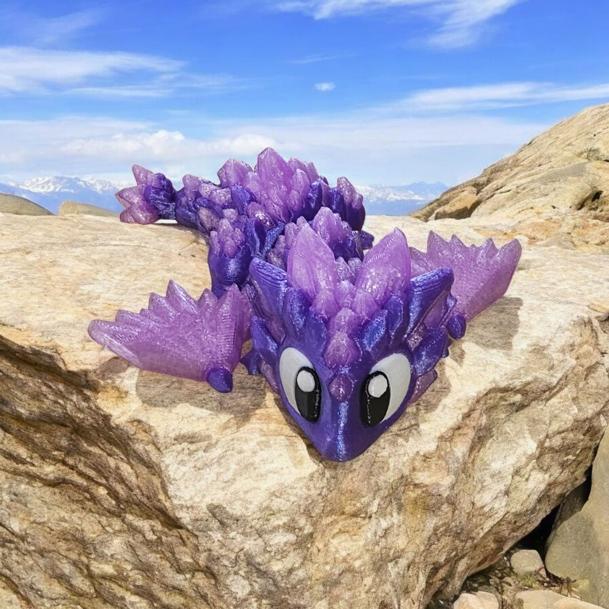 Crystal-Themed Dragon & Egg Set
