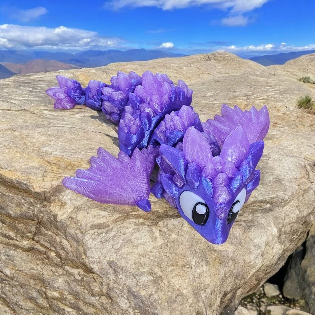 Crystal-Themed Dragon & Egg Set