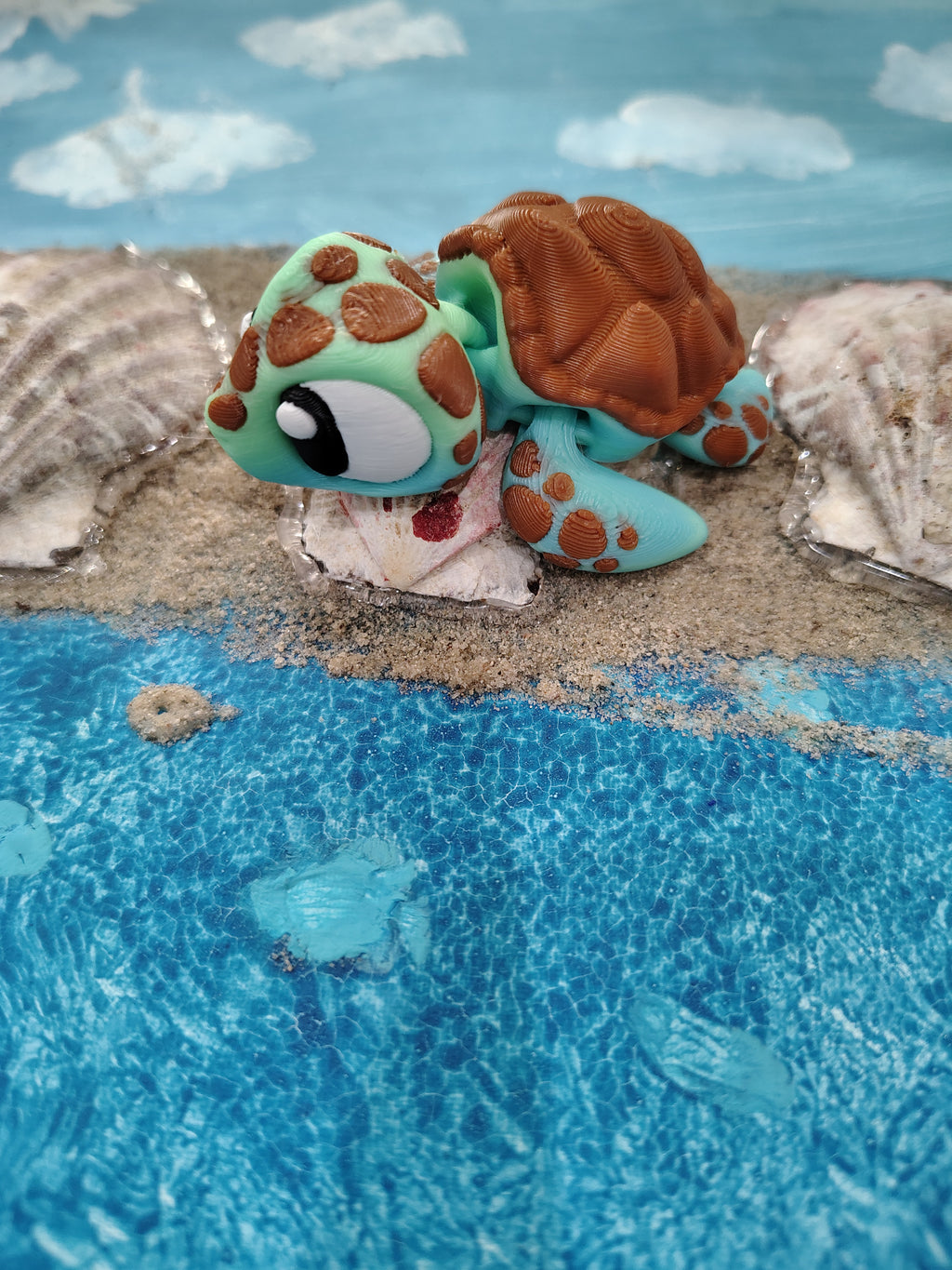 Mini Articulating Sea Turtle